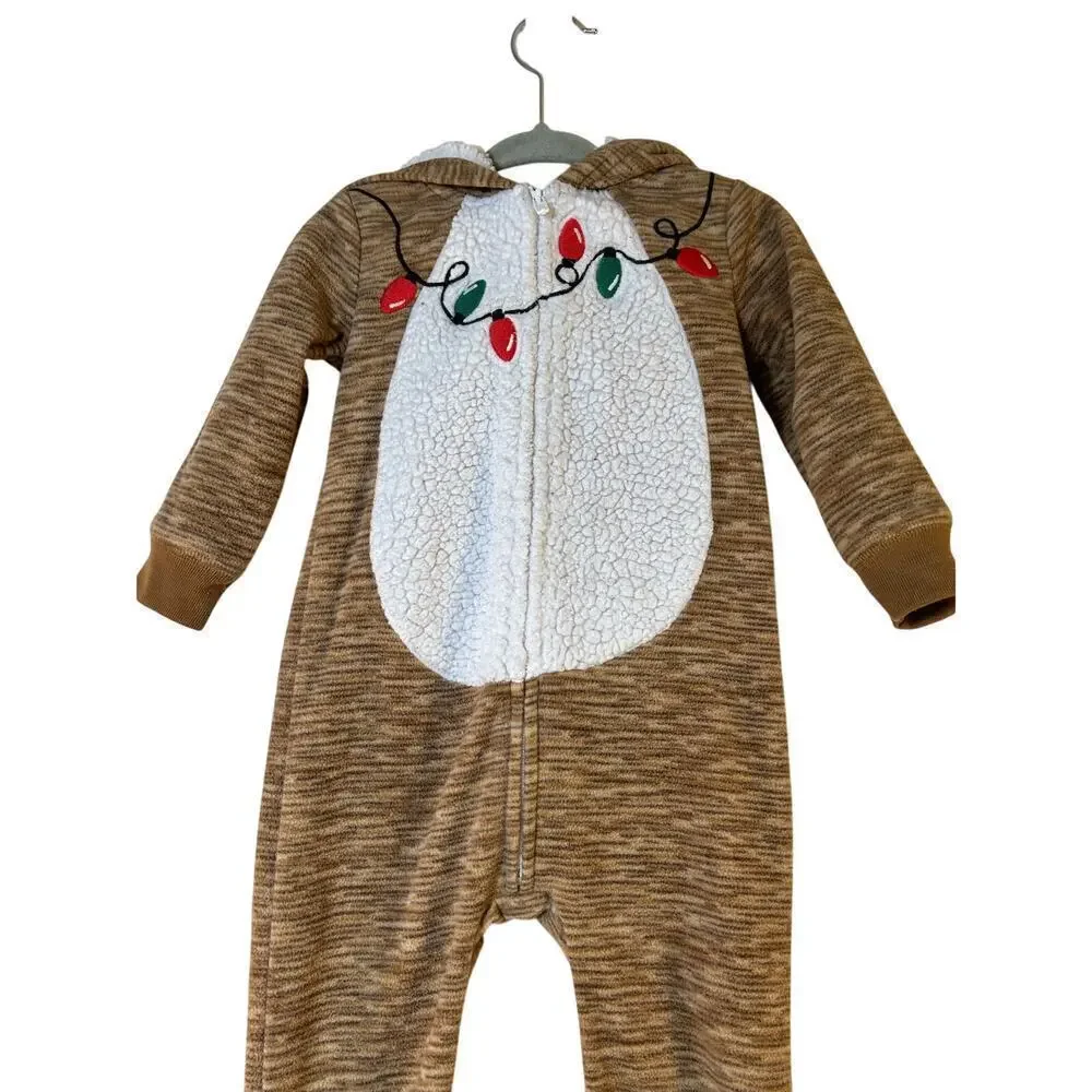 CARTER’S Boy’s Just One You Reindeer Christmas Outfit / Size: 12 Months
